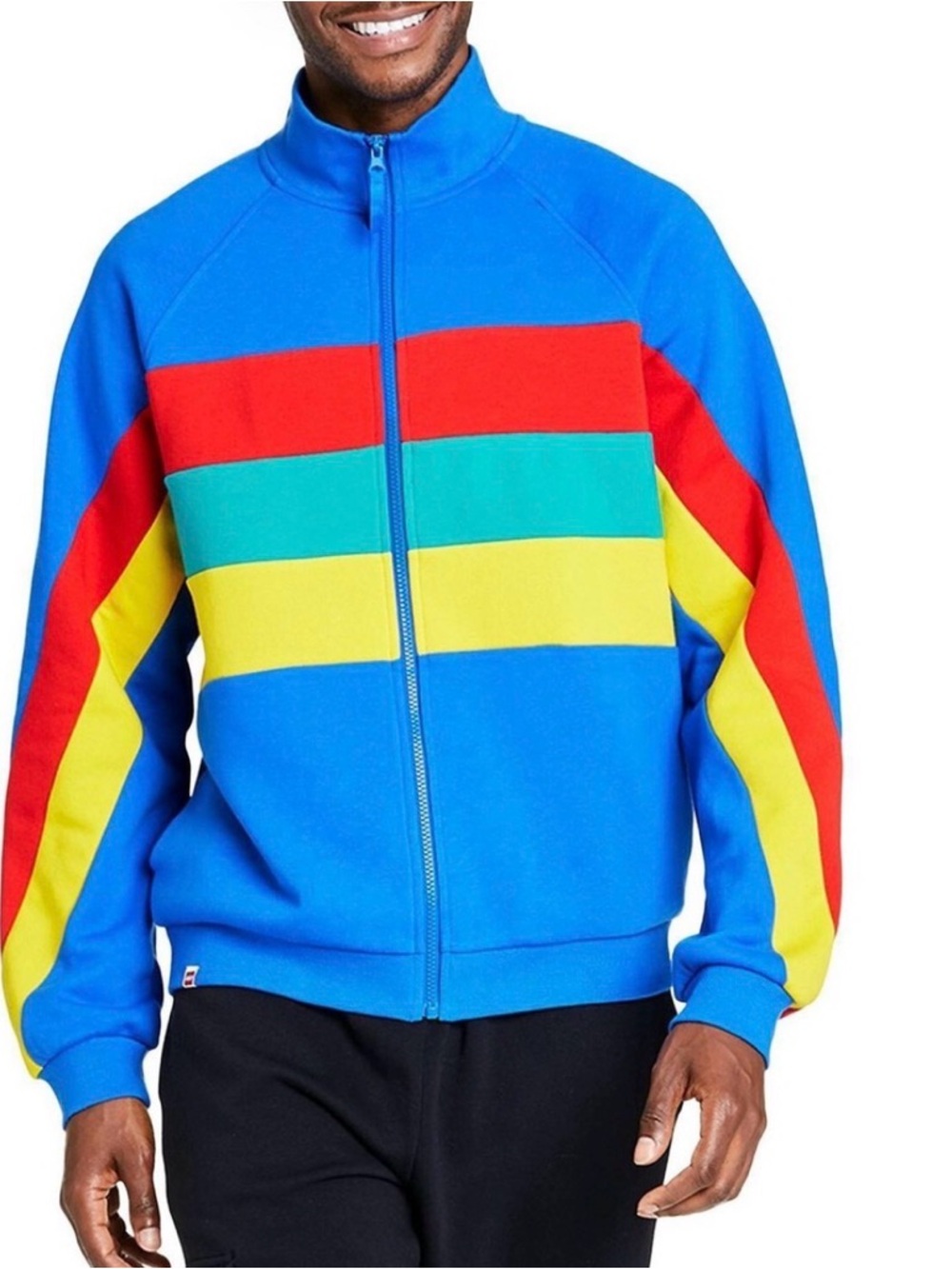 Lego Bright Blue Crewneck Jacket with Logo Patch